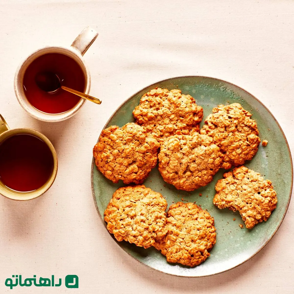 طرز تهیه 4 کوکی رژیمی جدید با جو دو سر به روشی ساده