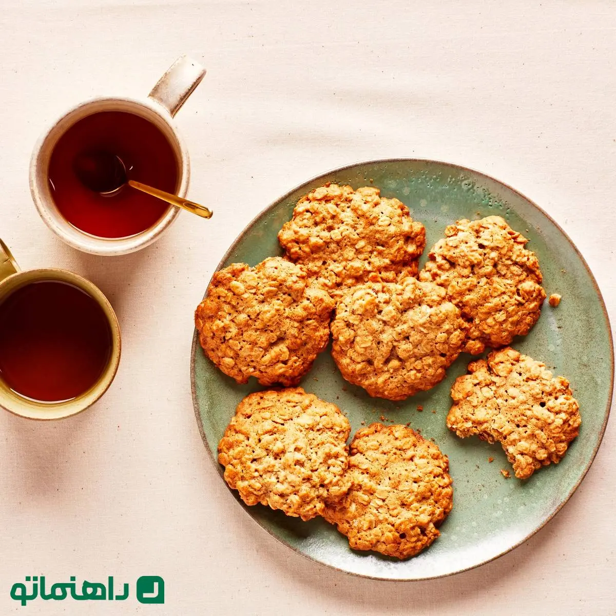 طرز تهیه 4 کوکی رژیمی جدید با جو دو سر به روشی ساده