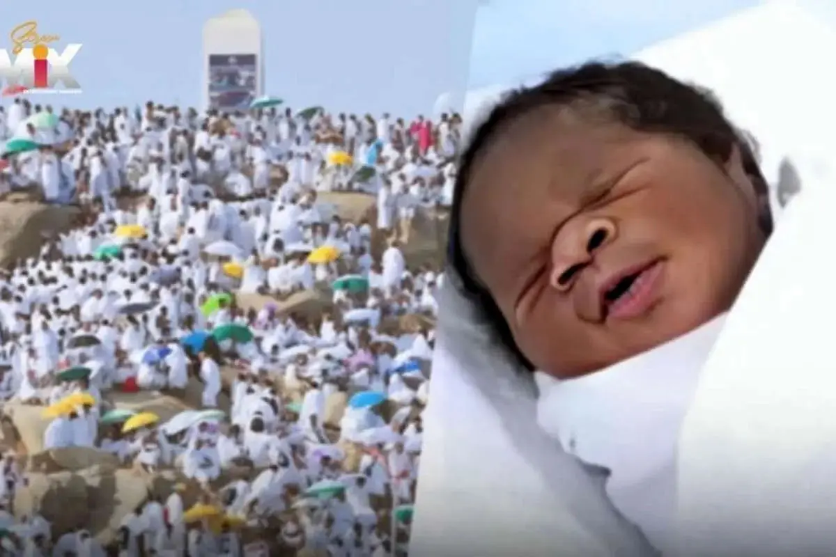 نخستین نوزاد حج امسال در عرفات متولد شد + ویدئو