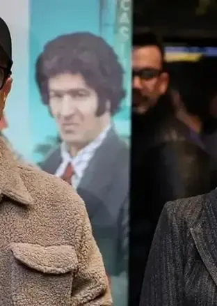 احمد مهران‌فر و آناهیتا درگاهی در اکران مردمی فیلم «تهران 57» 