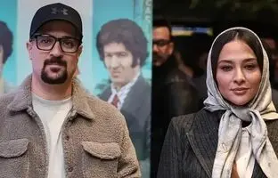 احمد مهران‌فر و آناهیتا درگاهی در اکران مردمی فیلم «تهران 57» 