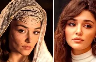  (عکس) تیپ و چهره جذاب«هانده ارچل» مشهورترین بازیگر زن ترکیه در دانمارک 