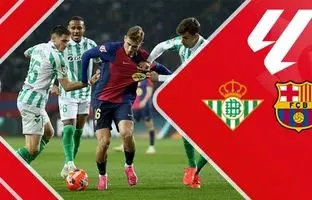 خلاصه بازی بارسلونا 1 - رئال بتیس 1 + ویدئو