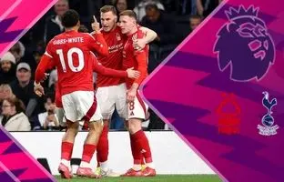 خلاصه بازی تاتنهام 1 - ناتینگهام فارست 2 + ویدئو