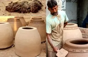 مراحل تماشایی ساخت یک تنور گِلی توسط استاد ماهر پاکستانی + ویدئو