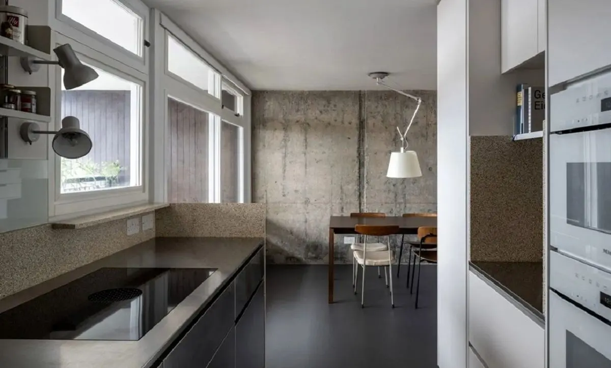 هشت «آشپزخانه» مدرن به سبک معماری «بروتالیستی» + تصاویر