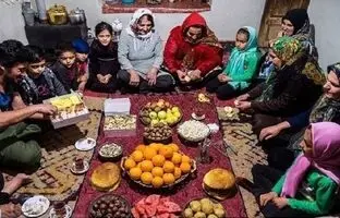شب چله به رسم مردمان دیار شیرین و فرهاد