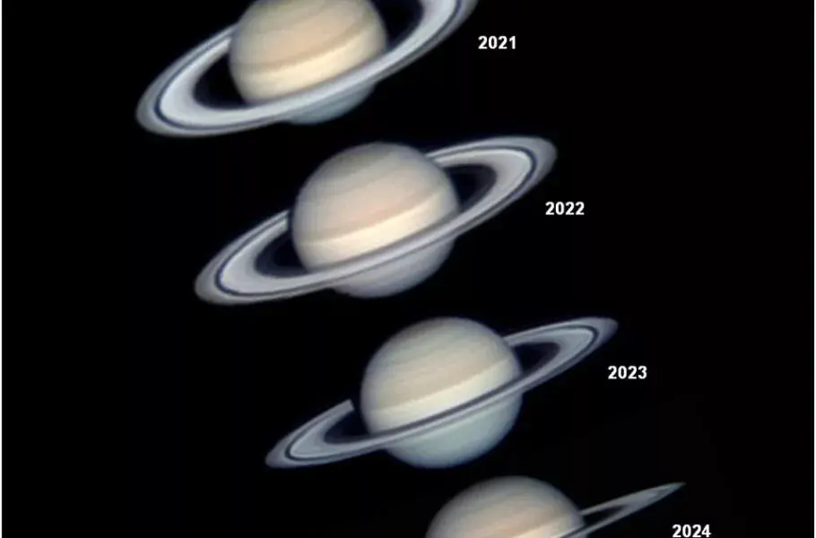 تصویر روز ناسا: حلقه‌های سیاره زحل ناپدید شدند