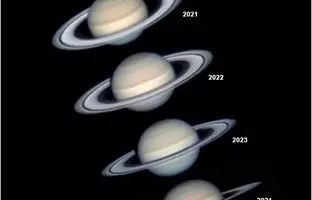 تصویر روز ناسا: حلقه‌های سیاره زحل ناپدید شدند