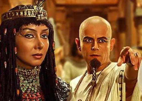 «زلیخا و آخناتون» در مراسم تقدیر از سریال «یوسف پیامبر»؛ سال 1387 + عکس