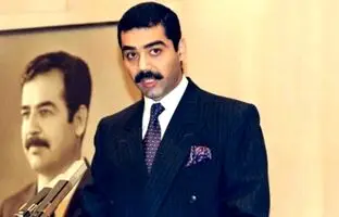 «عدی صدام حسین» به همراه اعضای گارد ریاست جمهوری عراق در کویت؛ سال 1369