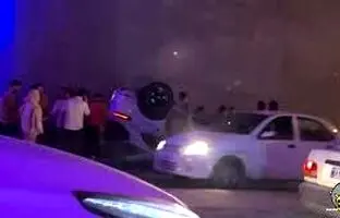 چپ کردن پورشه ماکان در تهران + ویدئو