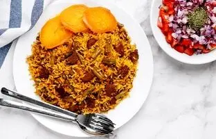 طرز تهیه لوبیا پلو + رازهای یک لوبیا پلو شیک و مجلسی
