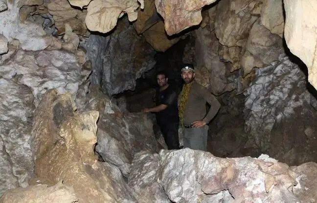 کشف غار در حیاط یک خانه روستایی در کاشان
