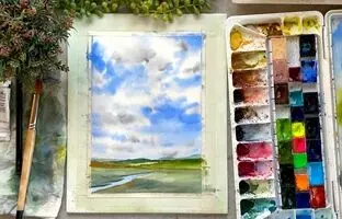آموزش نقاشی 1404: 8 تکنیک نقاشی ساده با آبرنگ برای تازه‌کارها + ویدئو