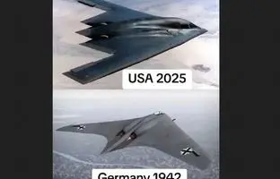 شباهت شگفت‌انگیز «بی ۲» به بمب‌افکنی که ارتش هیتلر ساخت