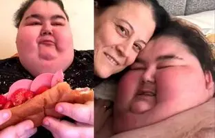 پرخوری جان یک فودبلاگر را گرفت + ویدئو
