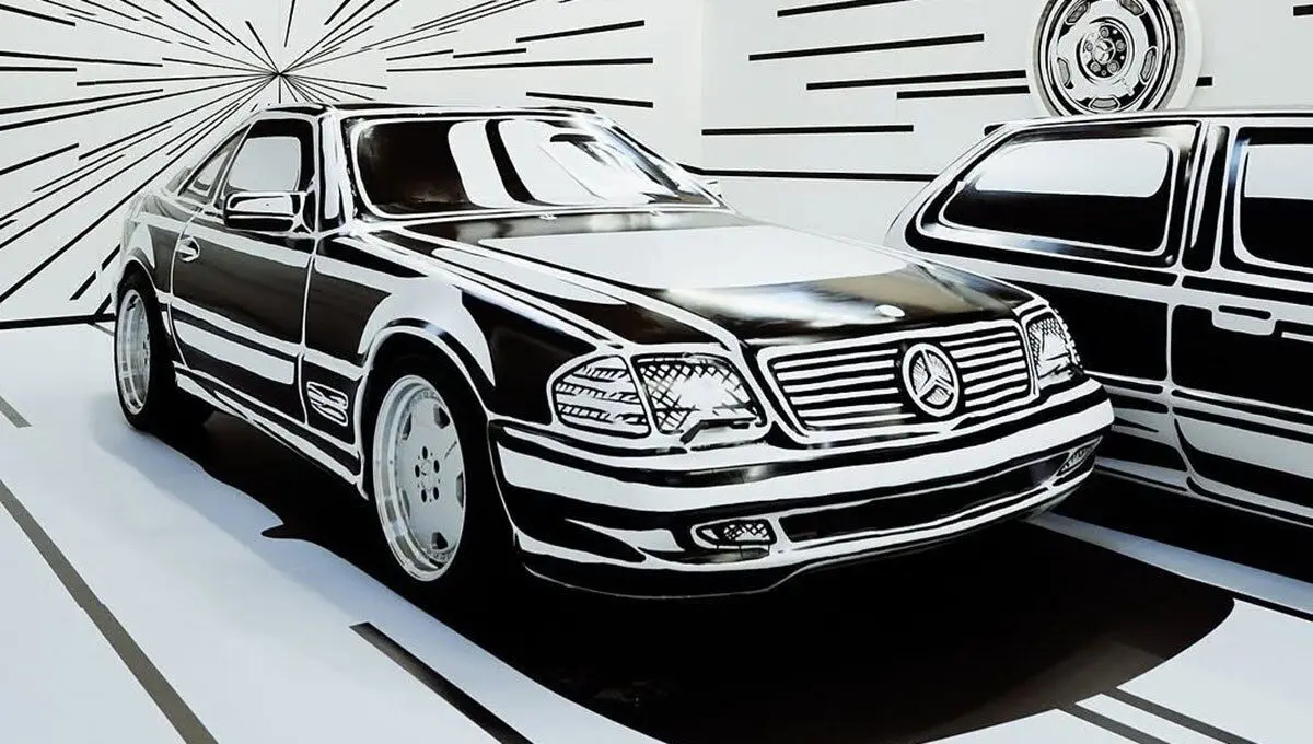 متفاوت ترین سبک نقاشی خودرو که باورکردنی نیست؛ هنر دوبعدی جاشوا ویدز + ویدئو