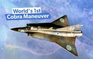 Saab 35 Draken؛ جنگنده فوق العاده سوئدی که اولین مانور کبرا را انجام داد + ویدئو