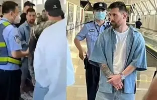 اقدام جالب یک پلیس بعد از دیدن لیونل مسی! + ویدئو