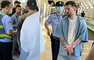 اقدام جالب یک پلیس بعد از دیدن لیونل مسی! + ویدئو