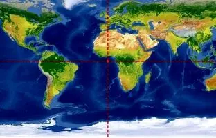مختصات ۰.۰ روی زمین کجاست؟
