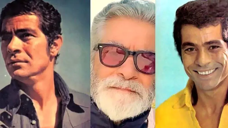 قابی دیده نشده از «بهروز وثوقی و آنتونی کوئین» در پشت صحنه فیلم کاروان‌ها؛ سال 56 + عکس