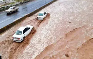 بارش شدید مسجد سلیمان را به زیر آب برد + ویدئو