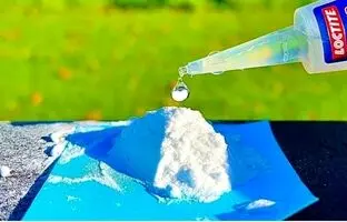 با ترکیب چسب قطره ای و جوش شیرین یک چسب فولادی درست کن + ویدئو