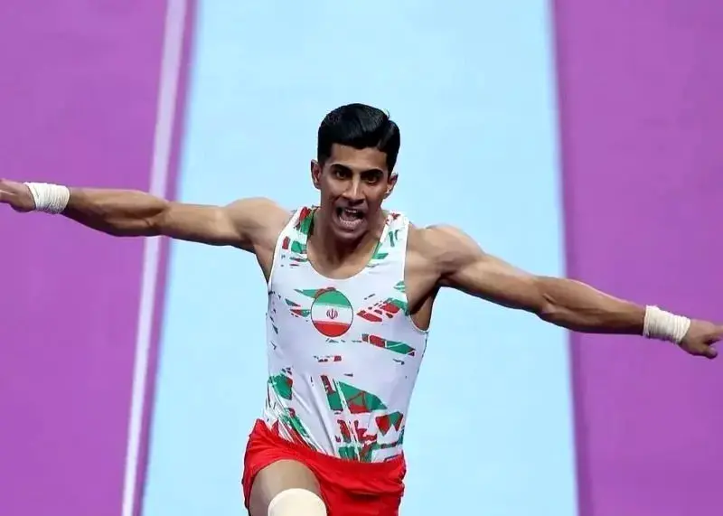 طلای تاریخی «الفتی» در ژیمناستیک قهرمانی آسیا + ویدئو